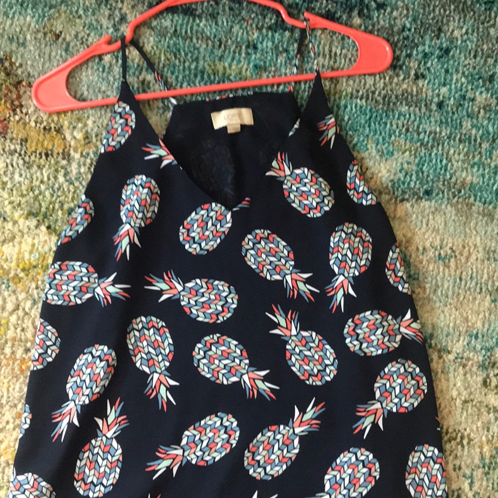 LOFT Strappy Pineapple Tank Medium